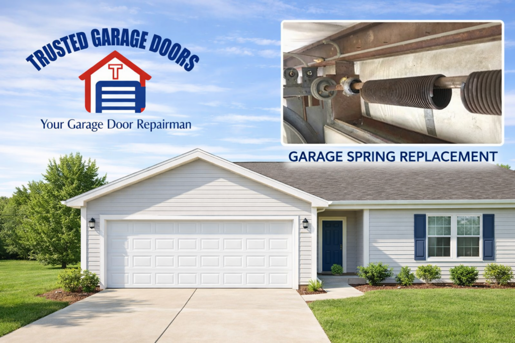 Garage door spring repair service for homes in San Marco and Lakewood Jacksonville